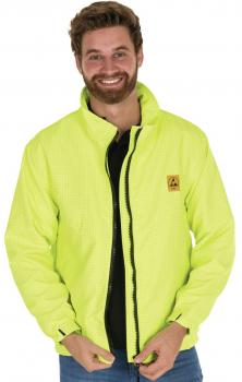 Softshelljacke  in Signalfarbe neongelb