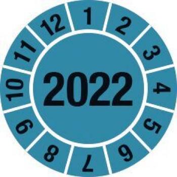 Prüfplakette rund Jahr 2022