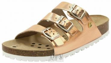 Pantolette, Dreischnaller ESD kupfer metallic