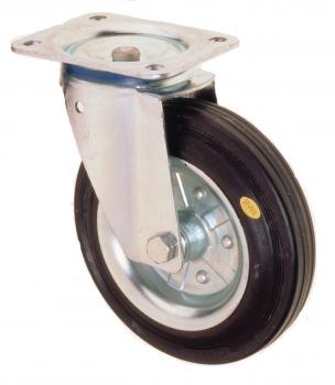 ESD-Lenkrollen mit Aufnahmeplatte 500, Tragkraft 50 kg