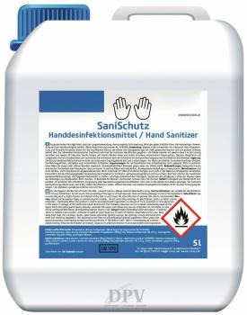 SaniSchutz Handdesinfektionsmittel, 5 Liter