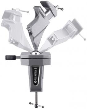 The image shows a multifunctional holding device with multiple movable arms that are extended in various directions. The base is stable and has a handle.