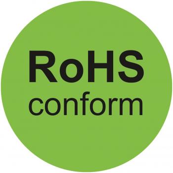 The image displays a green, round background with the black text 