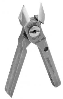 The image shows a pair of metal pliers with two long, narrow handles. The jaws of the pliers are pointed and slightly curved, ideal for gripping and cutting wires.