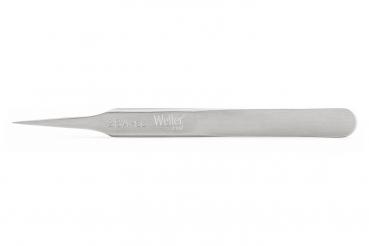 The image shows a long, slender, silver chisel or a fine cutting tip. It has a smooth surface and is tapered to a point, ideal for precise work.