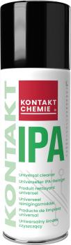 The image shows a spray can with a black lid. On the can, in large green letters, it says 