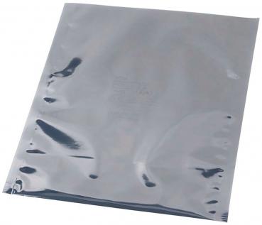 Das Bild zeigt einen flachen, rechteckigen Umschlag aus glänzendem silberfarbenem Material. Die Oberfläche ist glatt und reflektiert Licht leicht. Der Umschlag hat keine erkennbare Öffnung.