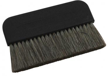 The image shows a brush with a wide, flat handle and long, fine bristles. The bristles are dark and densely arranged, ideal for cleaning or brushing.