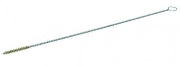The image shows a long, thin metal rod with a spiral end and a loop at the other end. It appears sturdy and could be used for securing or screwing into the ground.