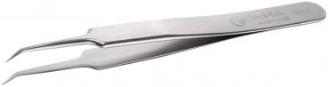 The image shows a metal tweezer with two pointed, narrow ends. The surface is smooth and shiny, with the "Ideal-tek" logo on the handle. It has a sleek, practical shape.