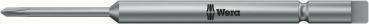 The image shows a silver screwdriver with a long, narrow handle and a tip for screws. It has the 