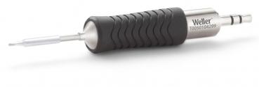 Das Bild zeigt einen Schraubendreher mit einem gummierten, rutschfesten Griff. Die Spitze ist schmal und metallisch, ideal für präzises Arbeiten. Es ist ein Werkzeug für feine Schrauben.