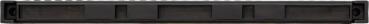 The image shows a black, rectangular object with several narrow, elongated openings or slots. It has a simple, clear structure and is maintained in a uniform color tone.