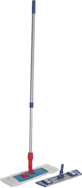 The image shows a gray tool that looks like a flat cutter. It has a round, red-black handle and a movable blade. One part is foldable with a red lever.