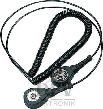 Mini-Spiralkabel ESD 2,4 m, DK 3 mm / DK 10 mm, schwarz