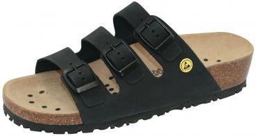 Pantolette mit Keilabsatz ESD schwarz
