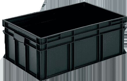 Behälter 1/4 Größe, längs, ESD für RAKO Eurobehälter 600 x 400 mm