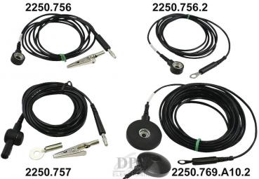 Erdungsleitung für Bodenbeläge ESD 4,5 m, DK 10 mm / Öse M4