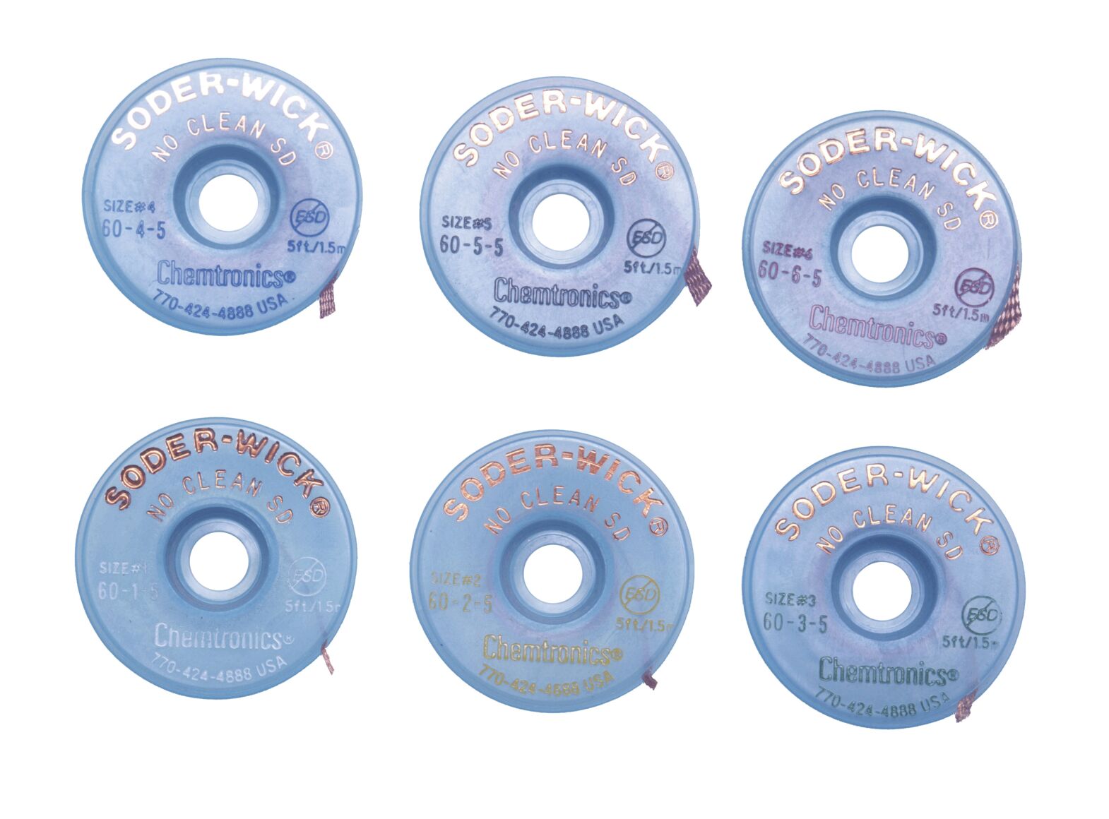 Entlötlitze 2.5mm - No Clean Solder Wick In Hellblau