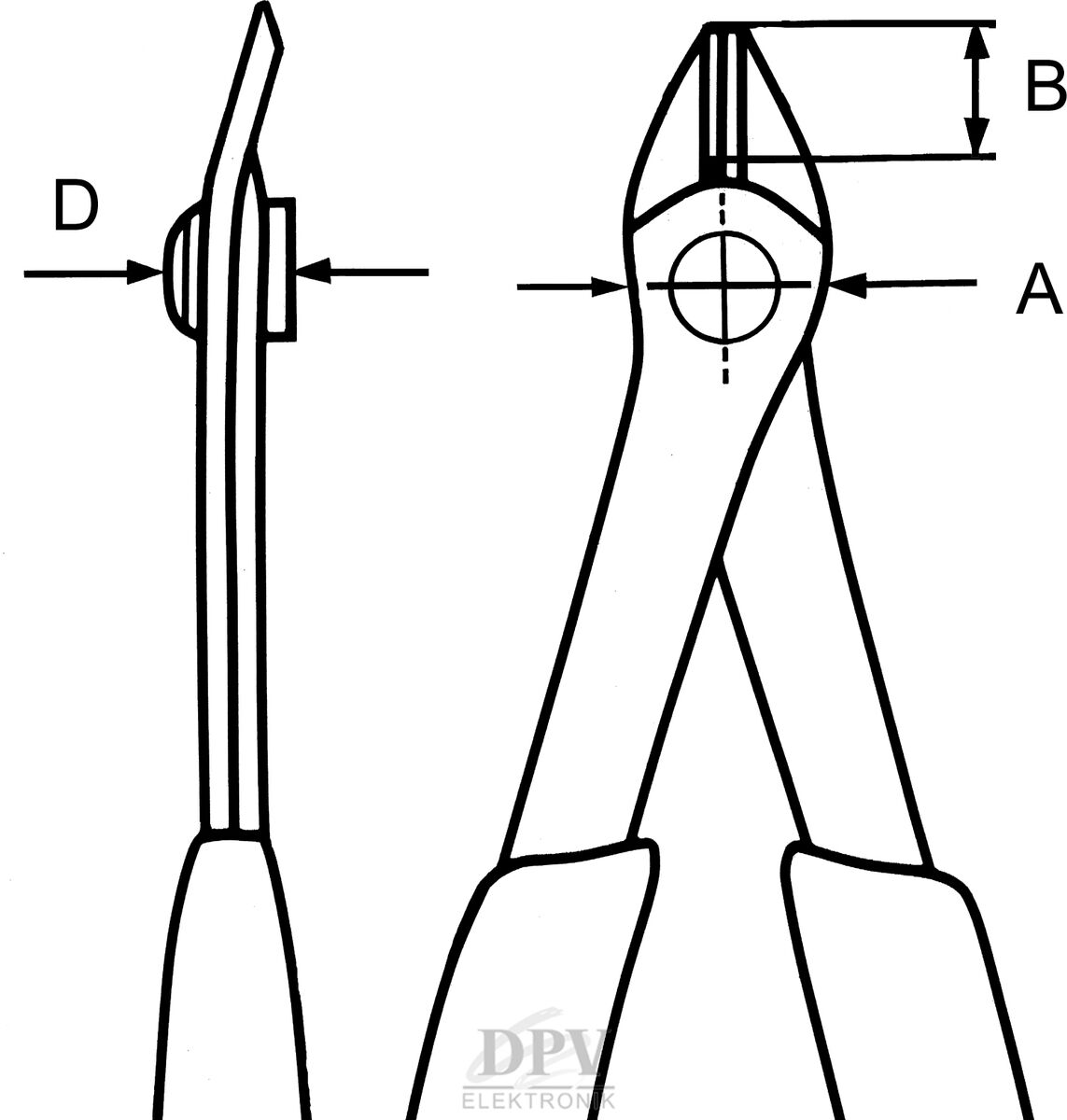 DPV ElektronikService GmbH Diagonal cutting pliers 7803140 ESD
