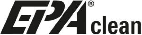 The image displays the logo of "EPA clean". It features large, black letters: "EPA" and below it the word "clean", also in black, in a clear, modern font.