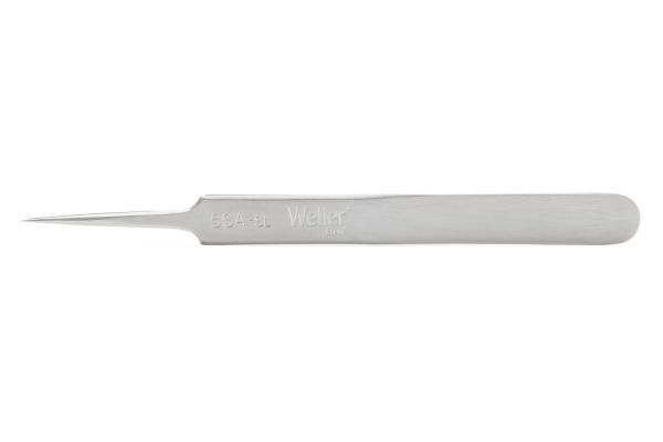 The image shows a simple, metallic tool shaped like a fine pen. It has a pointed, narrow blade and a flat, broad handle with no special decorations.