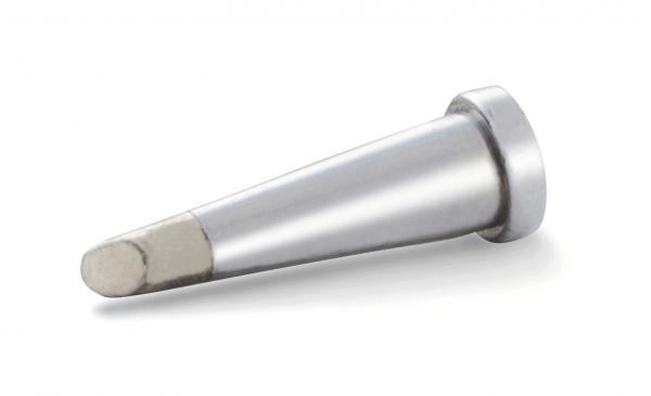 The image shows a conical metal pin with a rounded tip. It has a flat, wide head and a smooth, silver surface.