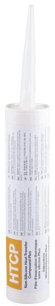 The image shows a white cartridge with a long, pointed opening at the top. On the side, there is a description and content information in black lettering. The cartridge is sturdy and cylindrical.