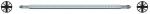 Preview: The image shows a long, straight metal rail with five round, narrow indentations. At both ends, there are round parts, likely wheels or suspensions.
