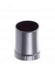 Preview: The image shows a simple, cylindrical container in black. It has a flat bottom and a smooth surface that is open at the top. The style is plain and functional.