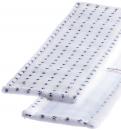 Preview: The image shows a white cloth with blue dots, which looks soft and fluffy. It has a rectangular shape with one smooth side and one cuddly side.