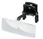 Preview: The image shows a clip holding a transparent lens. The lens has a rounded shape and is attached to a black clip. It is used to enhance vision.