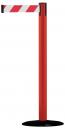 Preview: The image shows a red-orange post with a horizontal barrier. The barrier has red and white stripes. The post is mounted on a round black base.