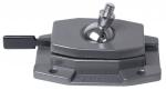 Preview: The image shows a gray metal bracket with a round ball in the center. On the left is a small lever used for fastening or adjustment.