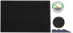 Preview: The image displays a black, non-slip mat with a textured surface consisting of small bumps. On the right, there are instructions for custom cutting.