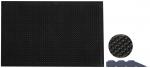 Preview: The image shows a rectangular, black mat with a textured surface that has many small bumps. Next to it are a round and a triangular section, also in black.