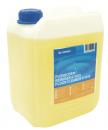 Preview: The image shows a square, yellow canister with a blue screw cap. On the front, there is a label in blue and orange with the imprint “Floor Cleaner R 1000”.
