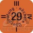 Preview: The image displays an orange inspection mark with the number 29 in the center. Above it reads 