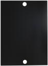 Preview: The image shows a black sheet with two round, white holes at the top and bottom. The surface has fine, vertical lines that give the sheet structure.