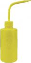 Preview: The image shows a yellow bottle with a long, narrow spout. The bottle has a round body and a screwed-on cap. It appears to be made of plastic and is handy.