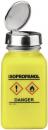Preview: The image shows a yellow glass container with a metal closure. It reads 
