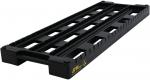 Preview: The image shows a black palette with an elongated shape. It has numerous slots and openings that stabilize the structure and allow for easy gripping.