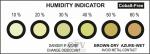 Preview: The image shows a moisture indicator with colored dots. The colors range from black through yellow to brown, indicating different moisture levels from 10% to 60%.
