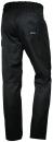 Preview: The image shows the back view of a black pair of pants. It has an elastic waistband, a back pocket, and a logo on the right thigh. The pants have a straight cut.