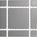 Preview: The image displays an arrangement of gray tiles in various sizes. The tiles feature interlocking edges and are symmetrically arranged, with a larger tile in the center.