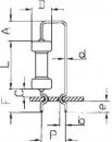 Preview: Das Bild zeigt eine technische Zeichnung eines Bauteils mit verschiedenen Maßen (A, B, C, D, etc.). Es ist eine schematische Darstellung mit Linien und Formen, die einen spezifischen Aufbau verdeutlicht.