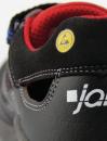 Preview: The image shows the heel of a shoe in black with red accents. A yellow emblem indicates the ESD function. The lettering 