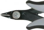 Preview: The image shows a small pair of pliers with gray handles and a black body. The pliers have a pointed, narrow blade suitable for gripping or cutting.