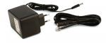 Preview: The image shows a black power supply with two plugs. It has two connected cables: one ends in a round connector, the other is a simple cable.