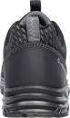 Preview: The shoe is a sporty, black sneaker with a breathable mesh surface and a sturdy rubber sole. The heel is reinforced and features a slightly raised pattern.